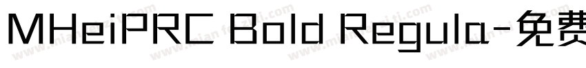 MHeiPRC Bold Regula字体转换